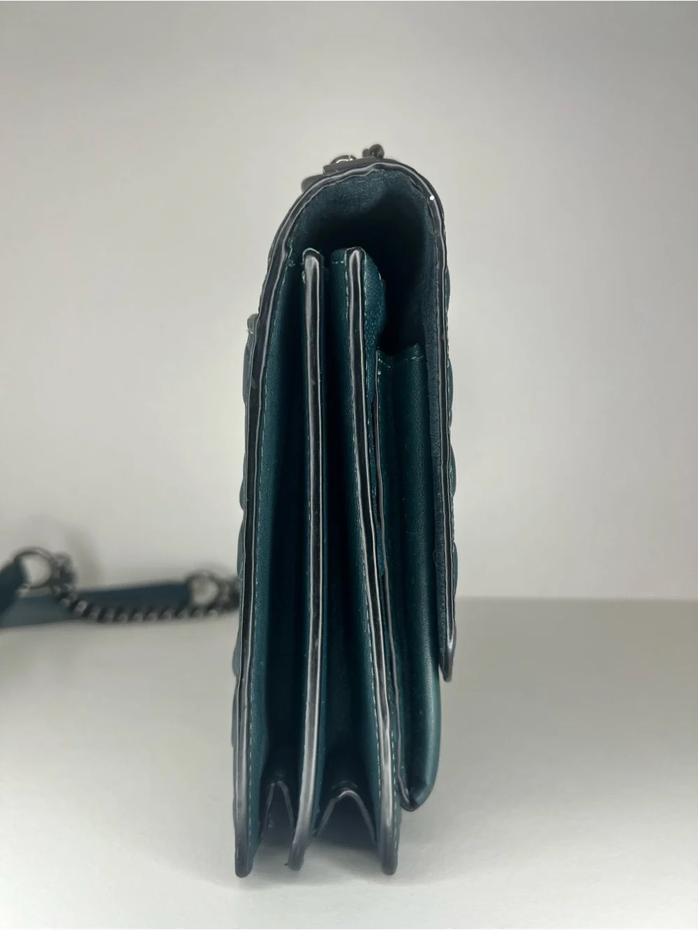 Coach Klare Dark/Forrest Green Debossed Signature Crossbody